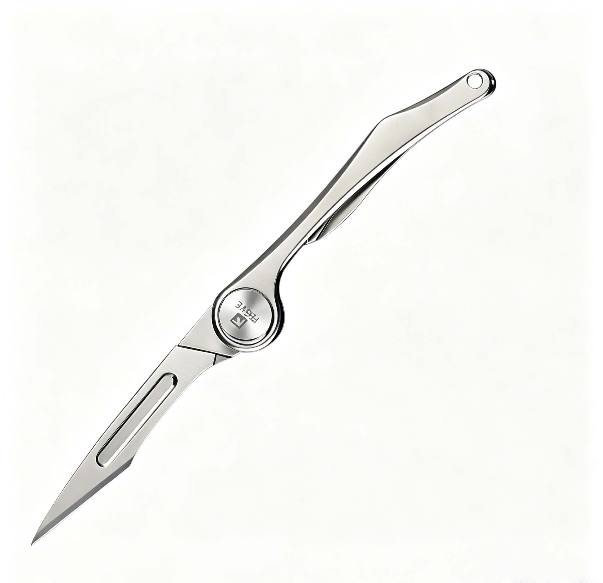 FEGVE Feather Art Knife Titanium Alloy Small Knife EDC Small Sharp Mini Express Unboxing Knife