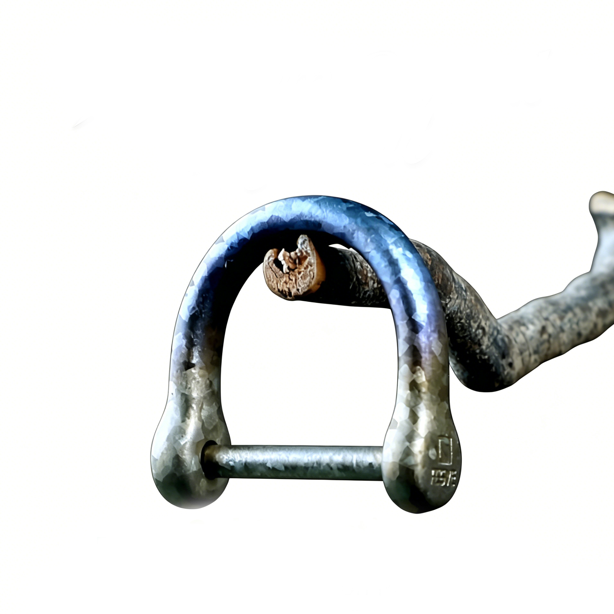 Pure all titanium alloy crystal horseshoe buckle stainless steel key set accessories, women's and men's stirrup buckles, car keychains