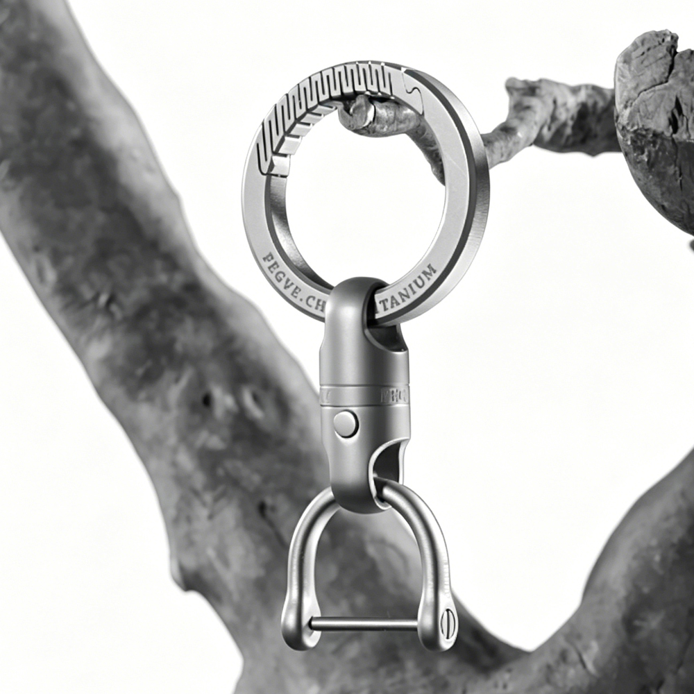 2024 New Titanium Alloy Luya Fishing Multi purpose Strong Magnetic Hanging Buckle, Telescopic Strong Magnetic Buckle, Quick Pull Climbing Buckle