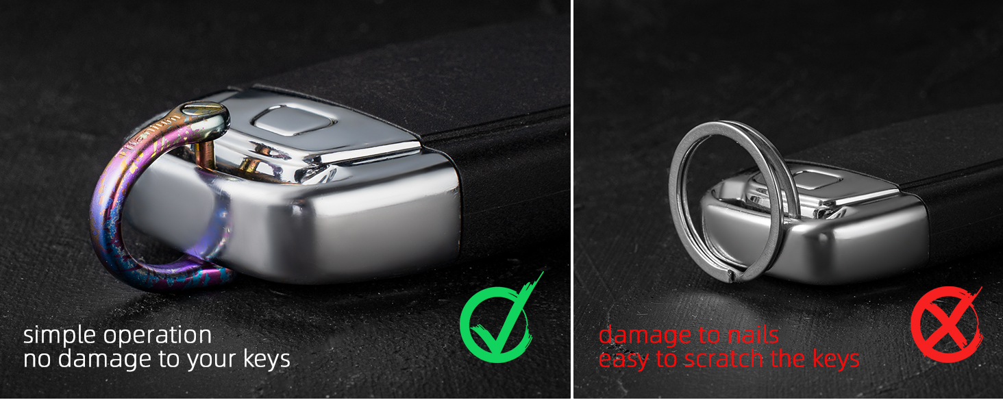 d ring keychain