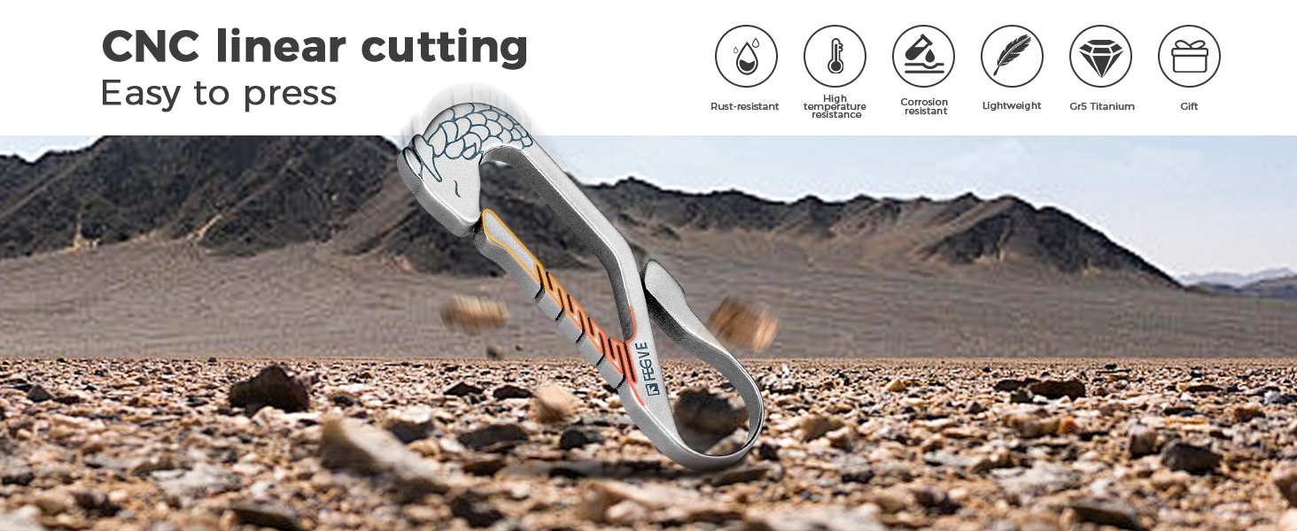 titanium key clip