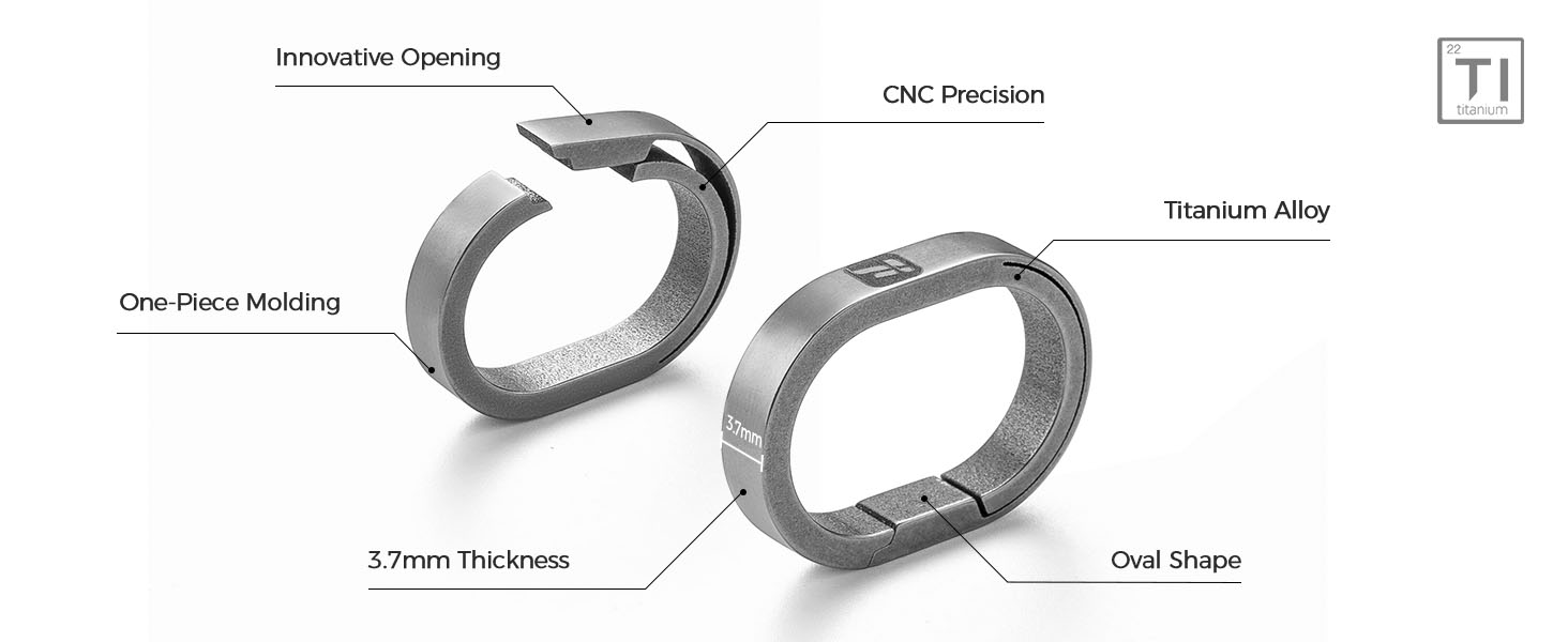 titanium key ring