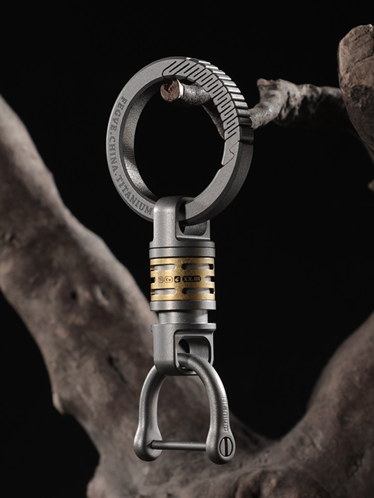 2024 new model suitable for Porsche Panamera Panamera Cayenne titanium alloy quick release car keychain men