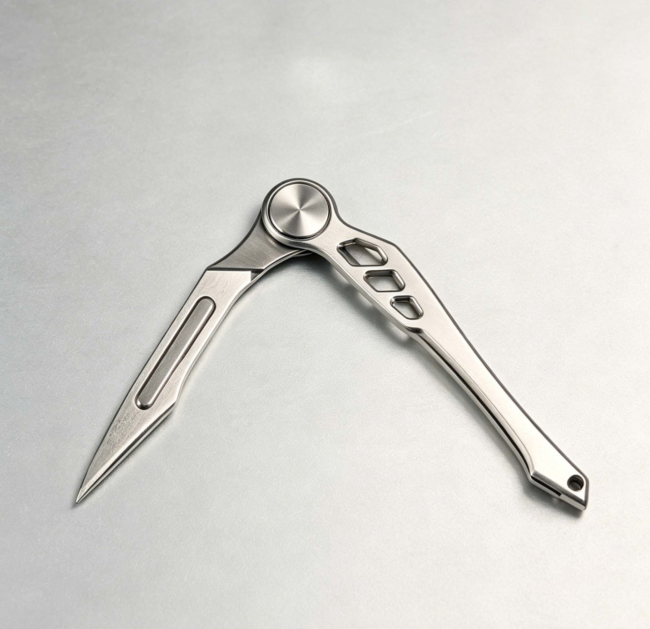 FEGVE Feather Art Knife Titanium Alloy Small Knife EDC Small Sharp Mini Express Unboxing Knife