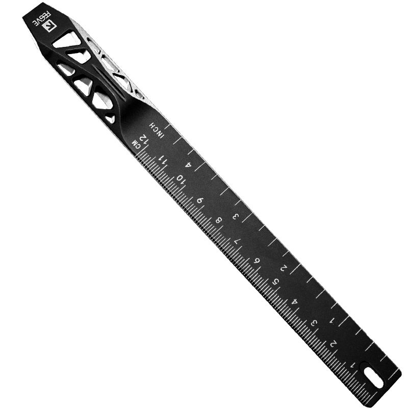 FEGVE spacecraft multifunctional all titanium alloy ruler, scale, pry bar, stationery, self-defense ruler, gift