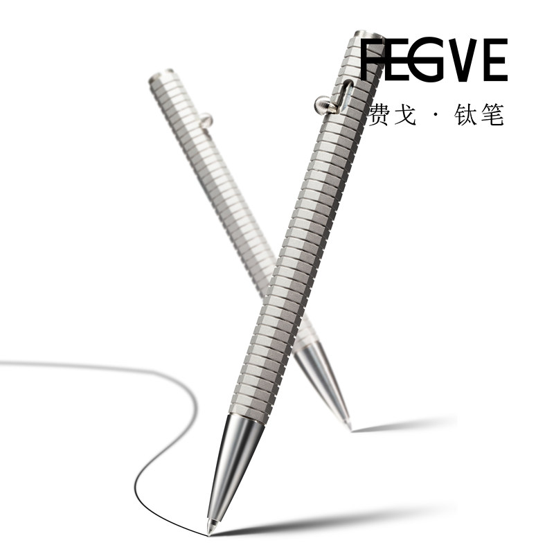 Feige Gift High end Pen Pure Titanium Pen Outdoor Tactics Appreciation Gift Ballpoint Pen Practice Writing Student Bock