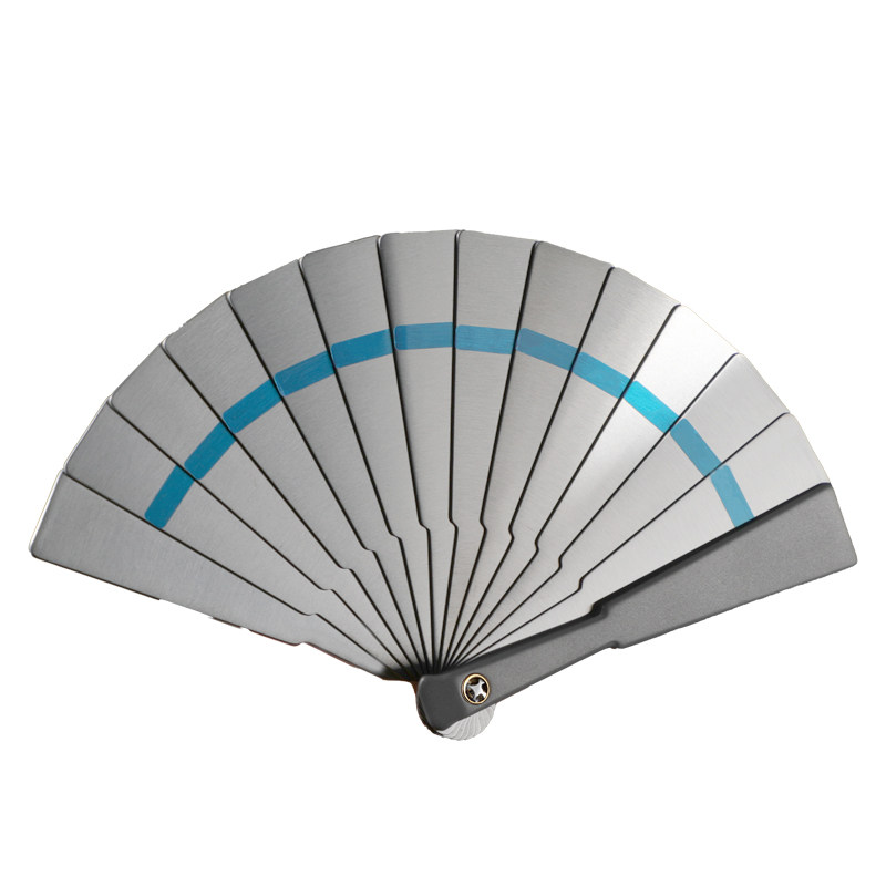 2024 new mini all titanium alloy folding fan, metal bone martial arts equipment, self-defense small size, portable Tai Chi Kung Fu