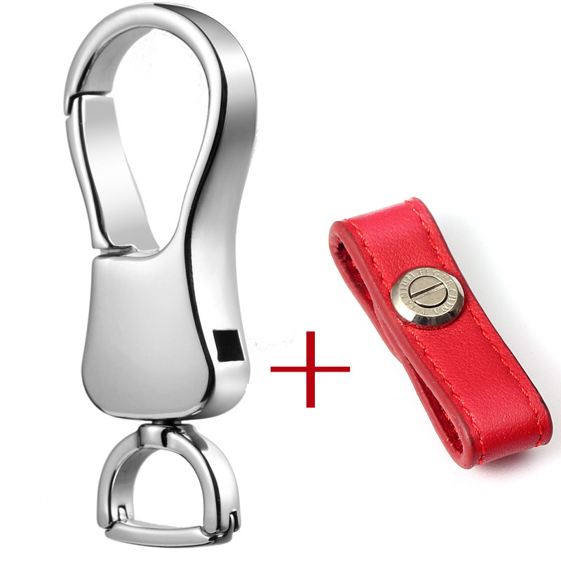FEGVE Stainless Steel Keychain Men's Pendant Car Keychain Keyring Ring Chain High end Car Gift