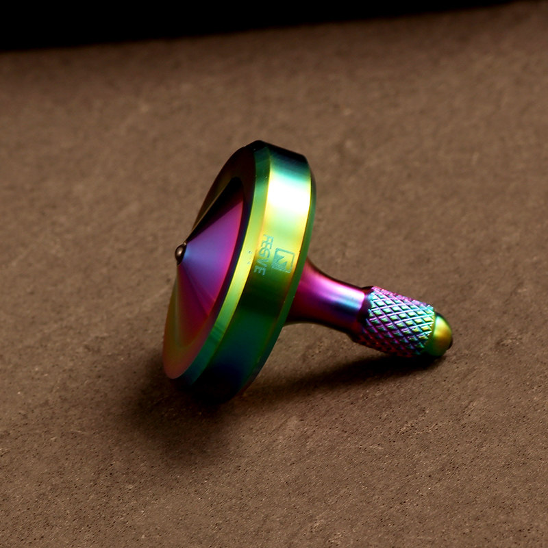 FEGVE Centering Small Gyroscope Hand Pulling Hand Pinching Gyroscope Stainless Steel Fingertip Gyroscope Inception Adult Toy EDC