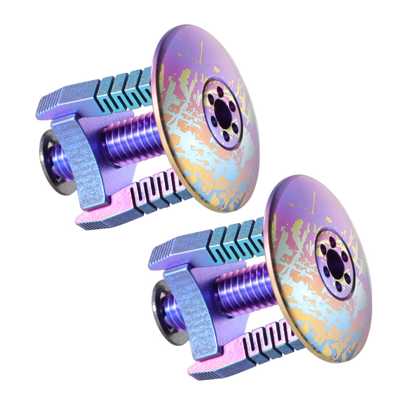 2025 New Titanium Alloy Plug Car Plug Colorful Expansion Bicycle Plug Mountain Road handlebar cover plug