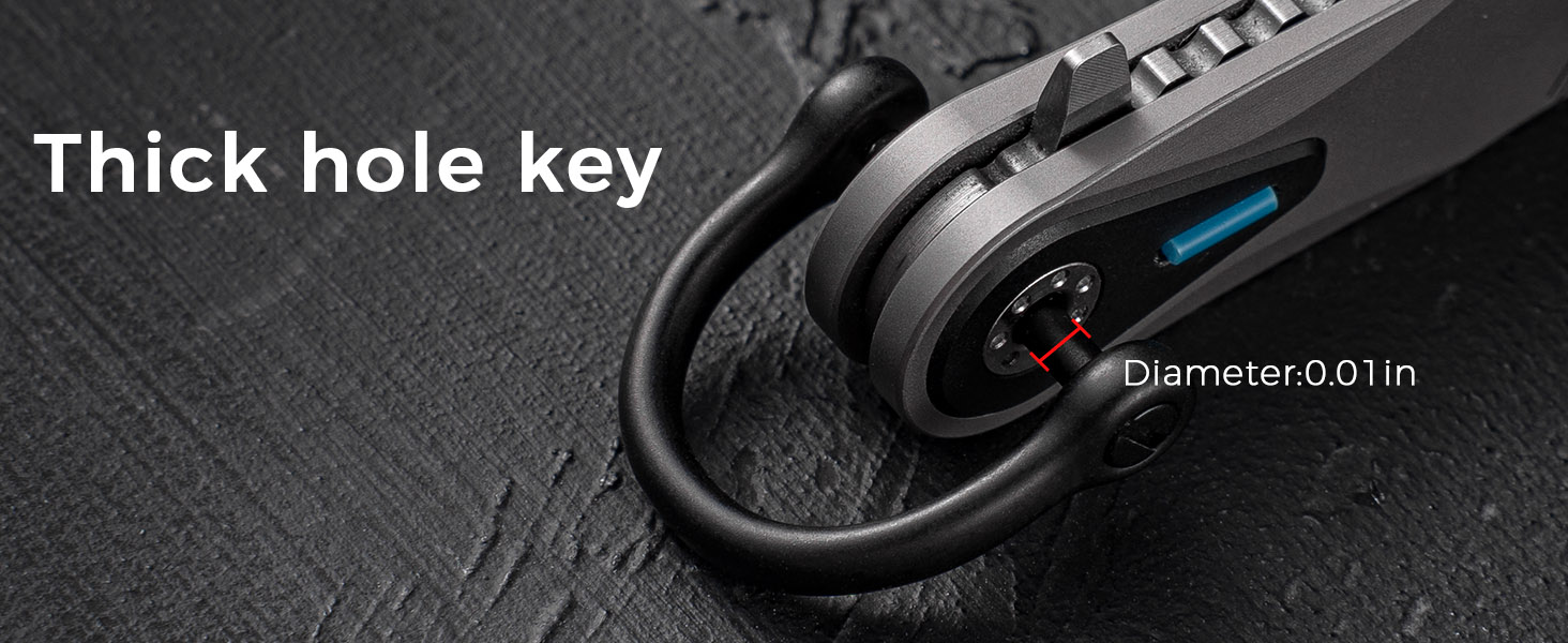 suitable for thick hole key