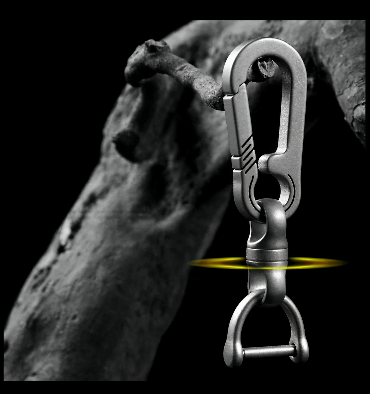 Titanium alloy suitable for Audi keychain A4L A3 A6L A5 car keychain Q2L Q3 Q5L Q8