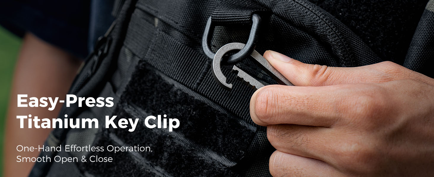 Easy-Press Titanium Key Clip