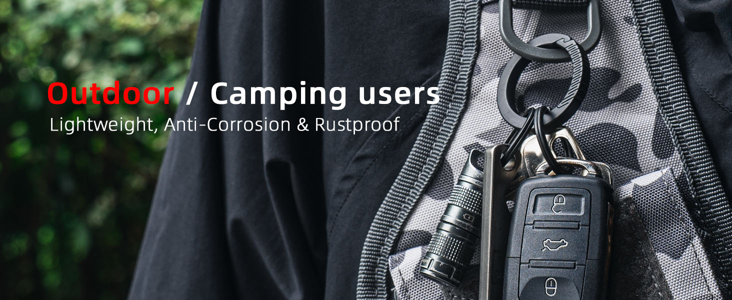 Titanium Spring Hook for Outdoor Camping: Lightweight, corrosion-resistant, tough, reliable
