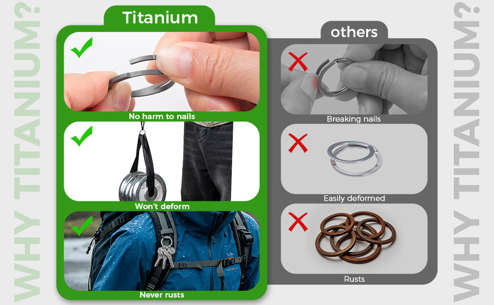 titanium key ring