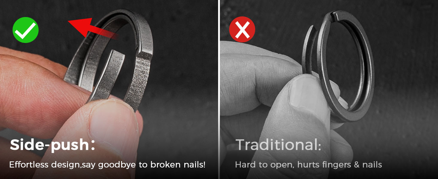 easy open key ring