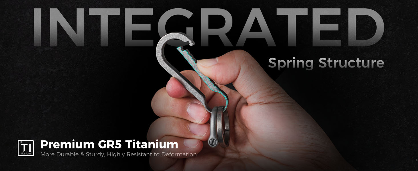titanium key clip