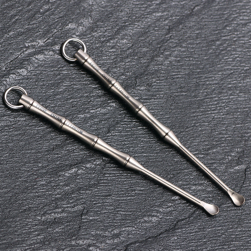 FEGVEFEGVE pure titanium alloy ear scoop for men and women, ear droppings scoop, ear picking tool, ear scraping and ear scraping artifact