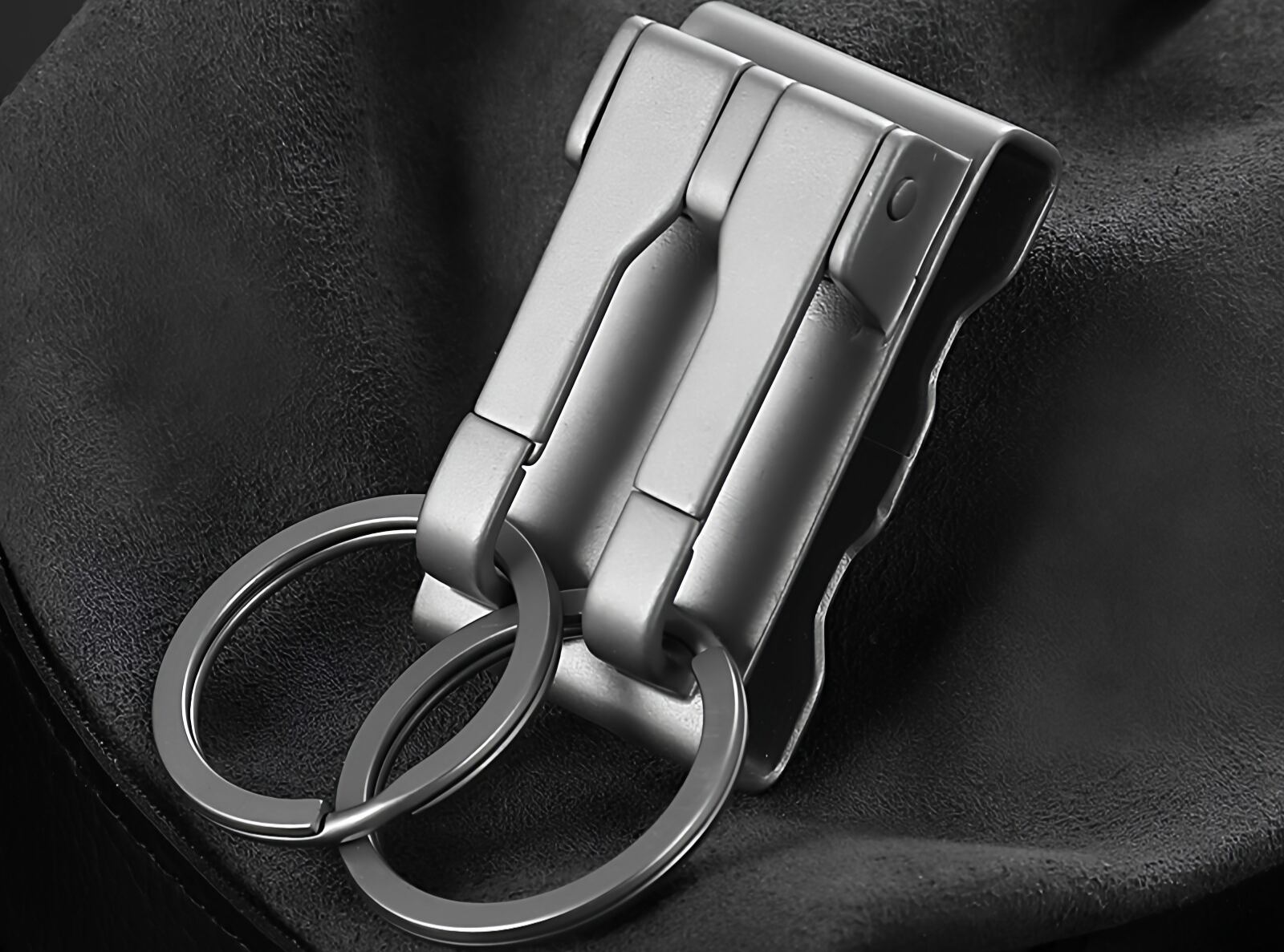 Keychain, stainless steel strap, key pendant, car keychain, men's waist strap, personalized keychain, Feige