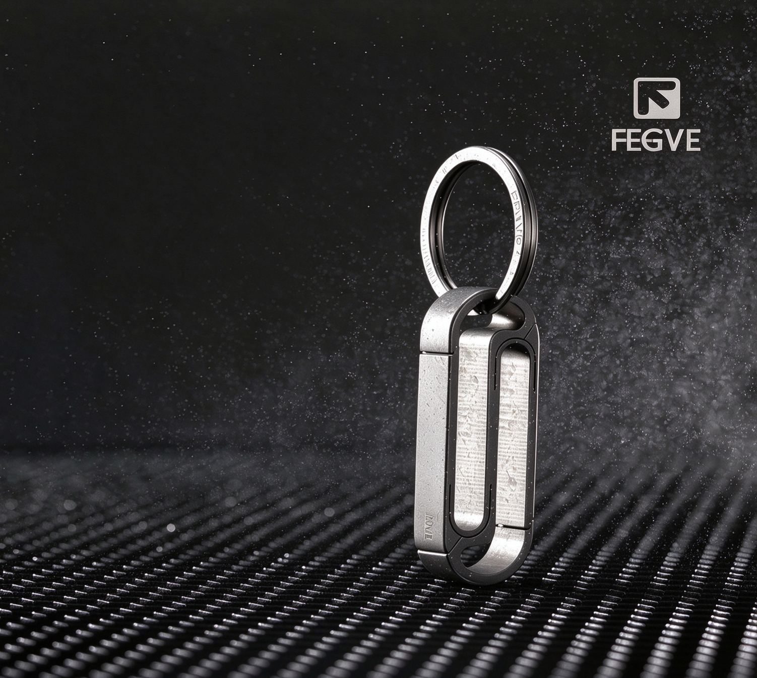 Titanium alloy belt, wearing belt, keychain, men's sports pants, car keychain pendant, men's waist hanging buckle creative