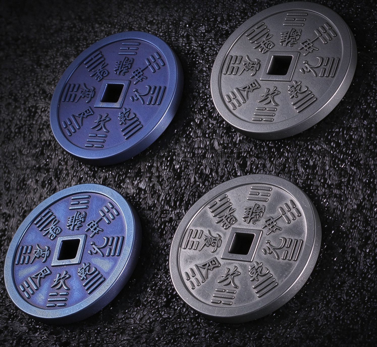 2025 New Mountain Ghosts Spending Pendant Bagua Three Ghosts Protection Portable Talisman Taoist Ancient Coin Xiang Lian Jewelry Key Pendant