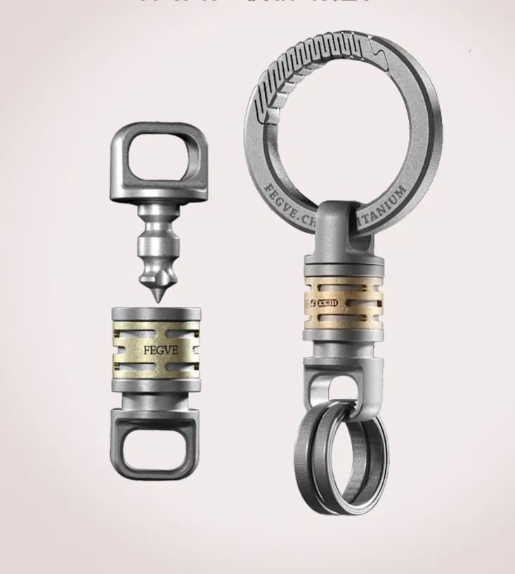 2024 new model suitable for Porsche Panamera Panamera Cayenne titanium alloy quick release car keychain men