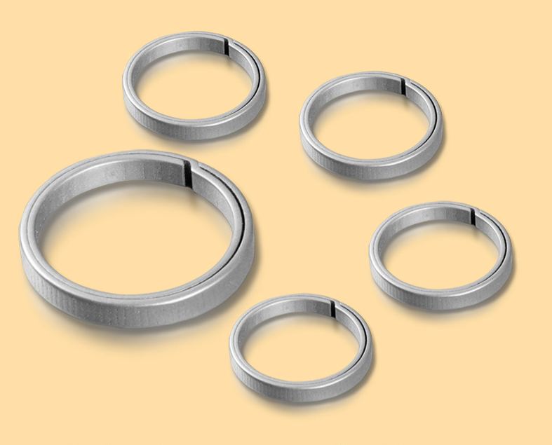 Pure all titanium side push ring, titanium alloy key ring, genuine leather key cover shell accessories, flat ring keychain pendantPure all titanium side push ring, titanium alloy key ring, genuine leather key cover shell accessories, flat ring keychain pe