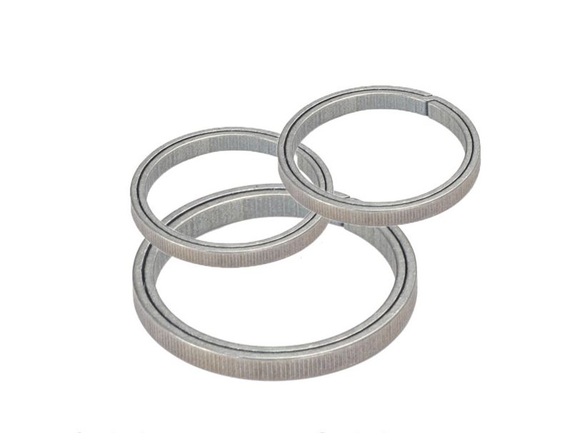 Titanium alloy keyring, sturdy and secure metal accessories, circle pure titanium ring, flat ring keychain for riding cars