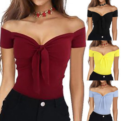 V-Neck Slim-Fit T-Shirt for Beach Parties