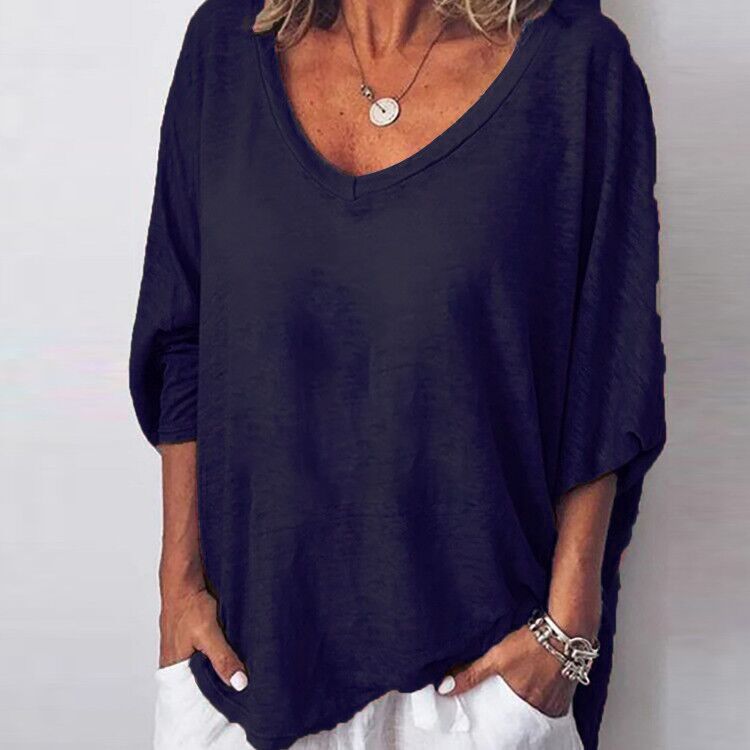 Women's Heart Neckline Batwing Sleeve T-Shirt Dress