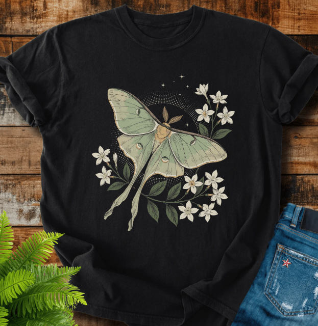 Retro Poisonous Plant Graphic Print Short Sleeve Tee for Women