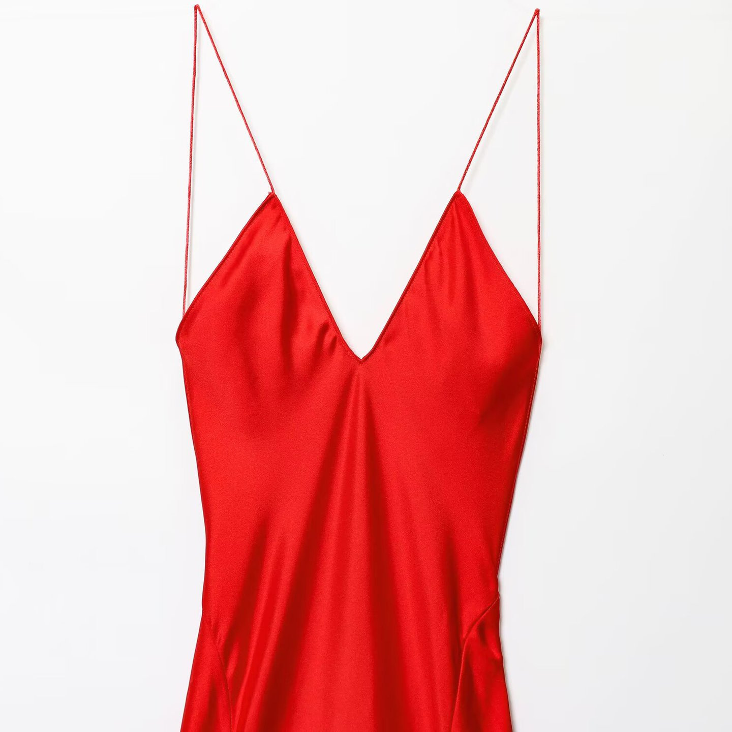 Women's Satin-Feel Open-Back Long Dress