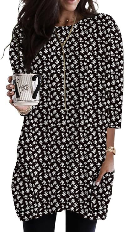 Women's Minimalist Printed Long Sleeve Top