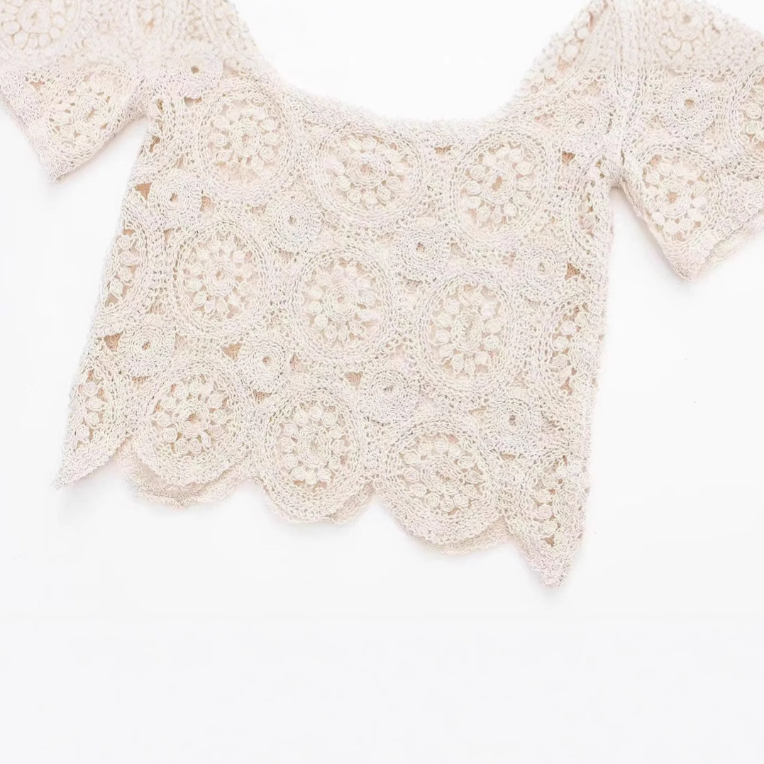 Crochet Short Sleeve Top