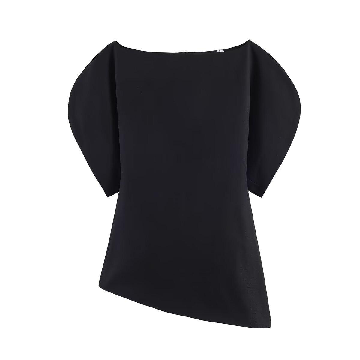 Women's Solid Off-Shoulder Puff Sleeve Top Short Sleeve