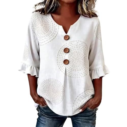 Plaid & Floral Print Short Sleeve Button-Up Top