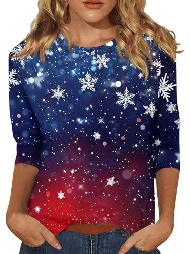 Christmas Tree Bow Print Women's Half-Sleeve T-Shirt