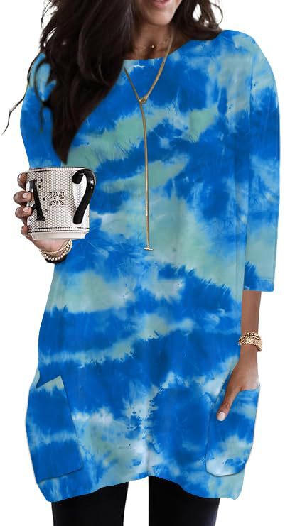 Women's Minimalist Printed Long Sleeve Top
