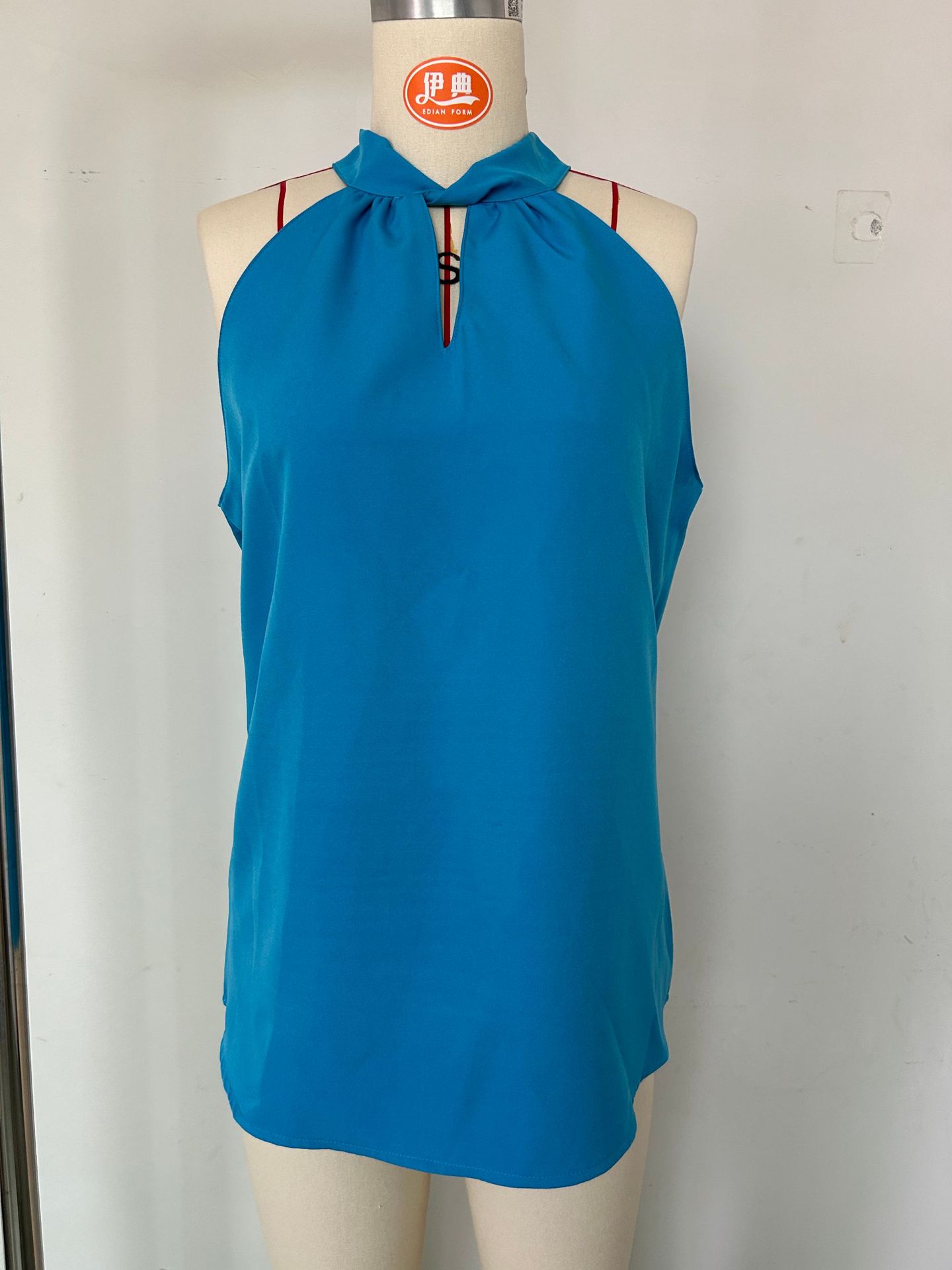 Women's Summer Sleeveless Tie-Front V-Neck Cami Top
