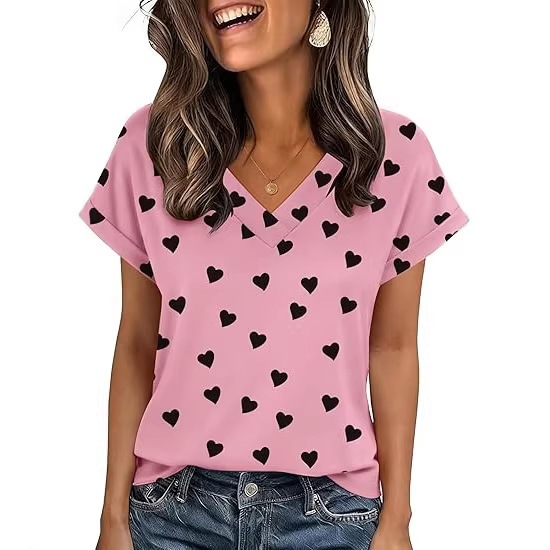 Women's Striped Short-Sleeve Crewneck T-Shirt