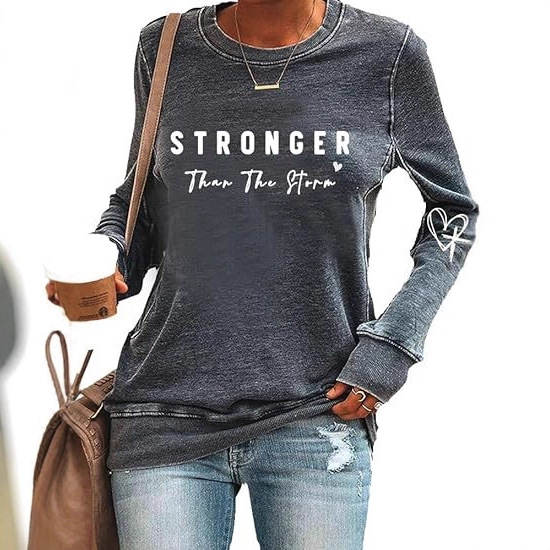 Women's Long Sleeve Heart Cross Top