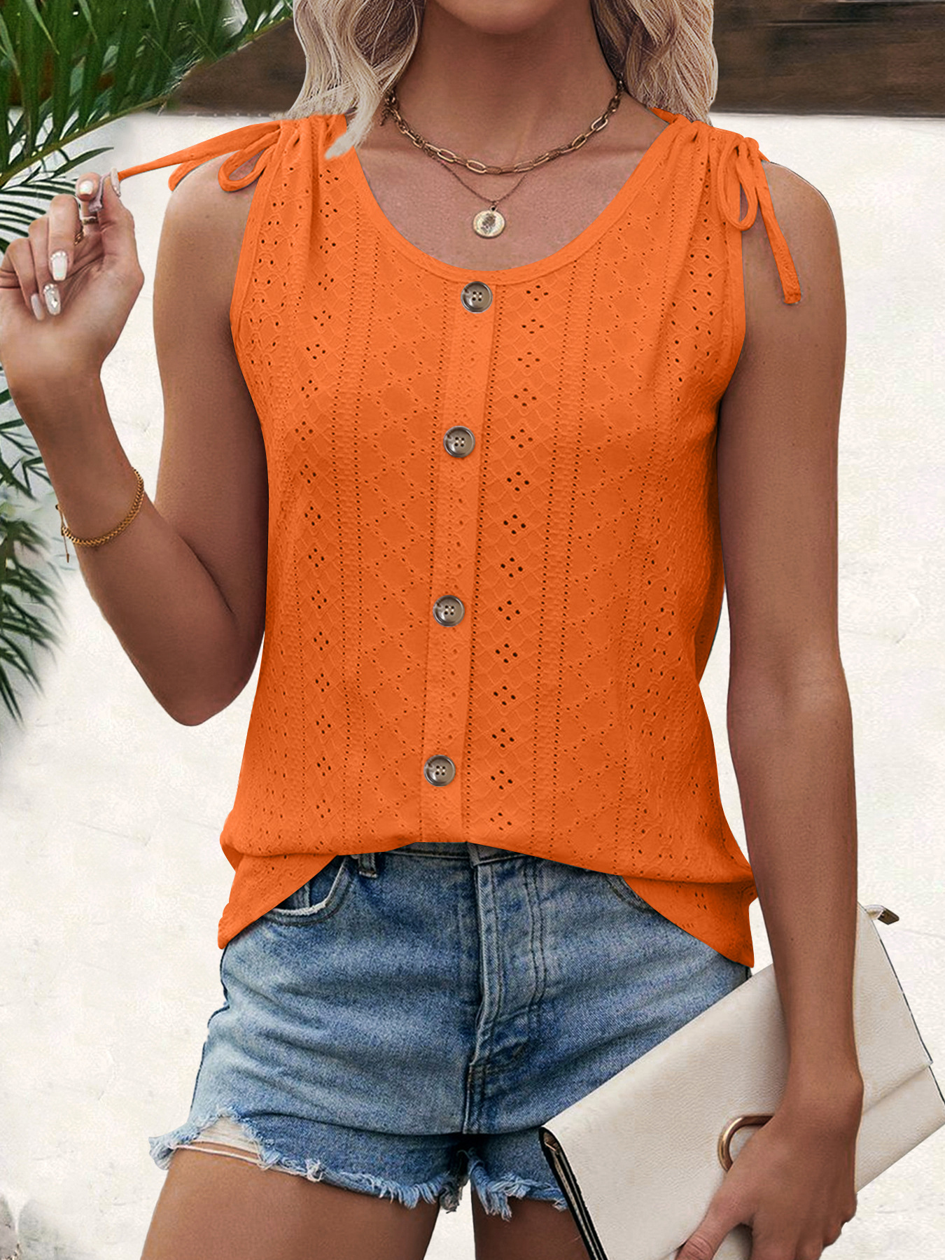 Women's Sexy Casual Solid U-Neck Tank Top