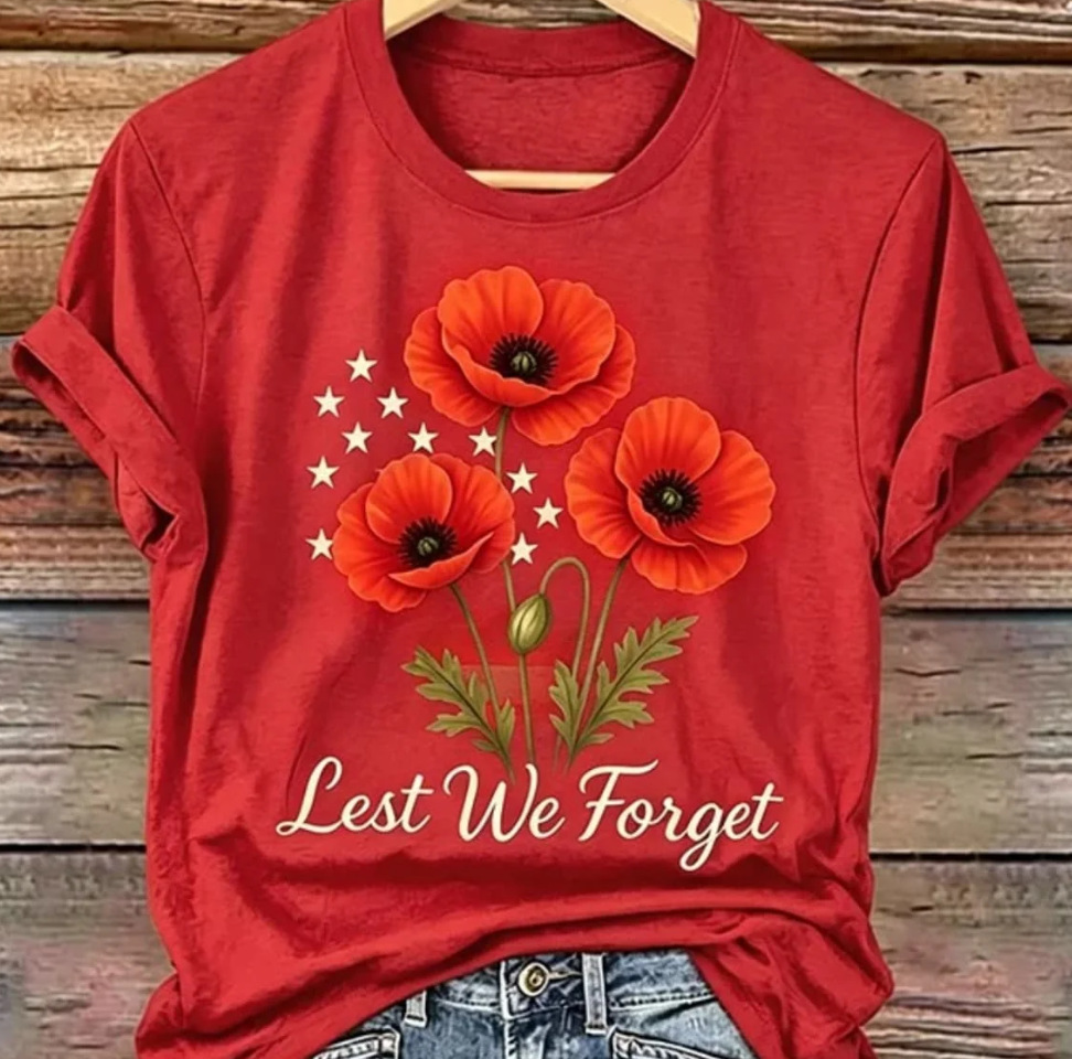 Eagle American Flag Cross Print Crewneck Short Sleeve T-Shirt