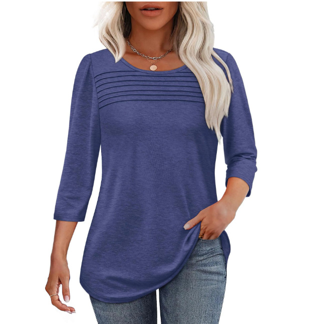 Striped Crewneck Long-Sleeve T-Shirt