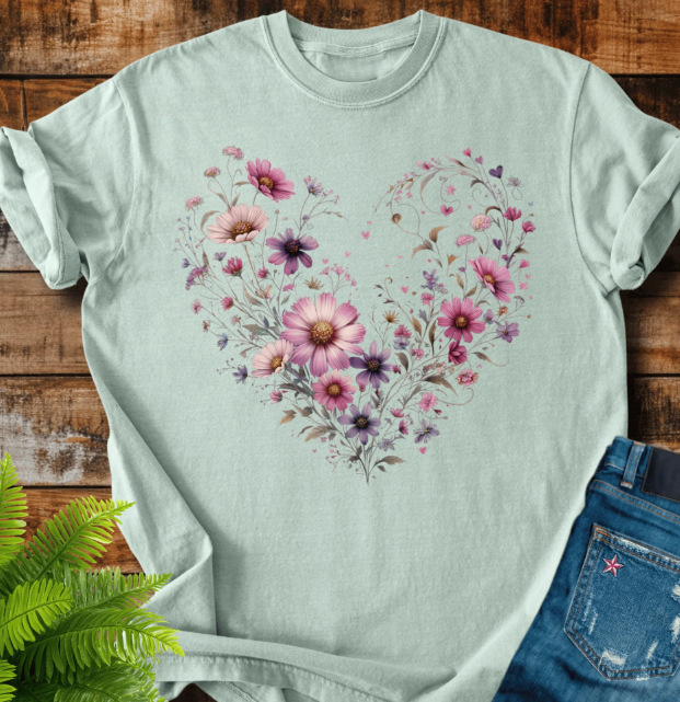 Retro Poisonous Plant Graphic Print Short Sleeve Tee for Women