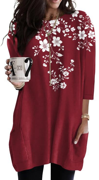 Women's Minimalist Printed Long Sleeve Top