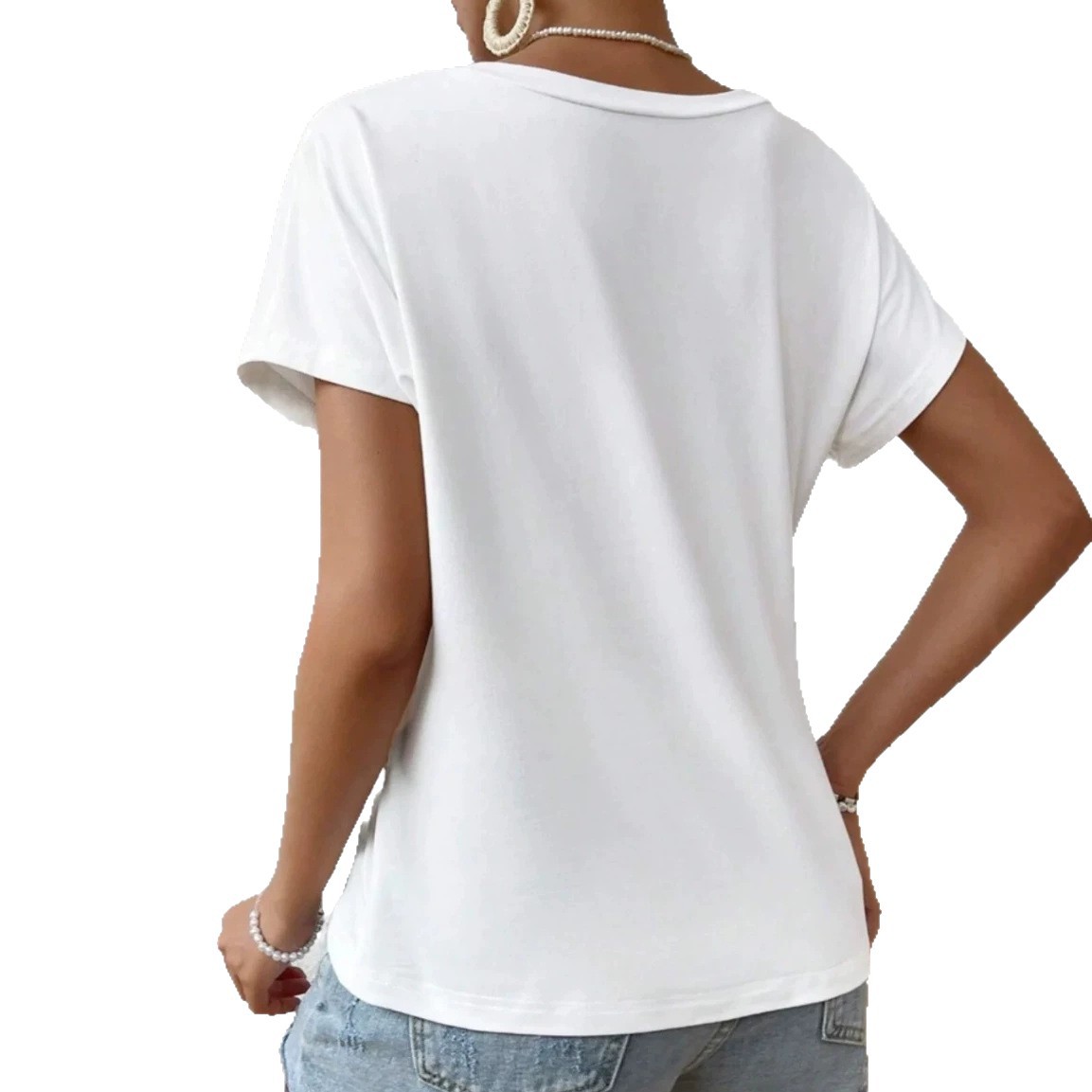 Women's Solid Crewneck Short Sleeve T-Shirt
