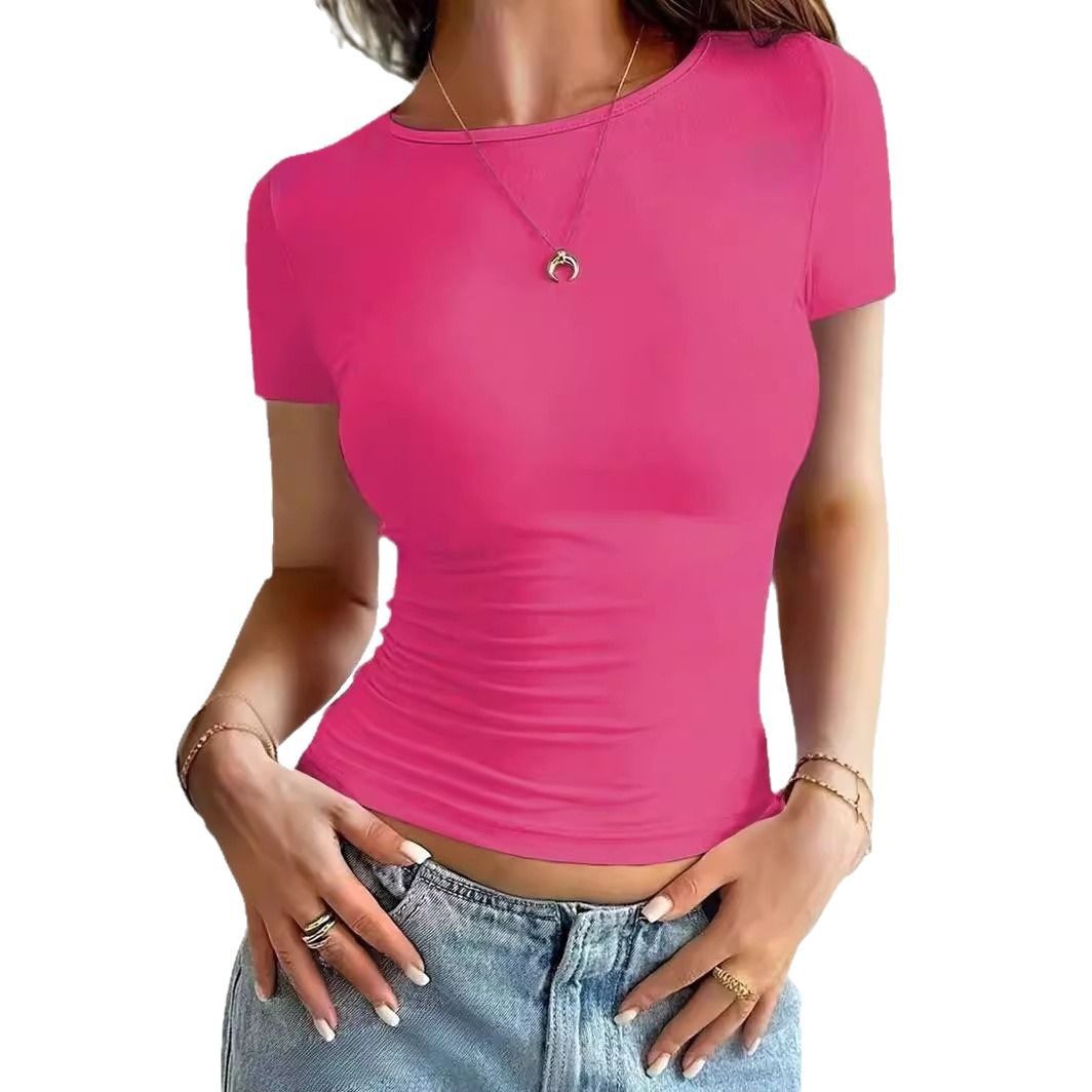 Women's Slim Fit Crewneck Short Sleeve T-Shirt