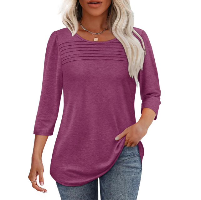 Striped Crewneck Long-Sleeve T-Shirt
