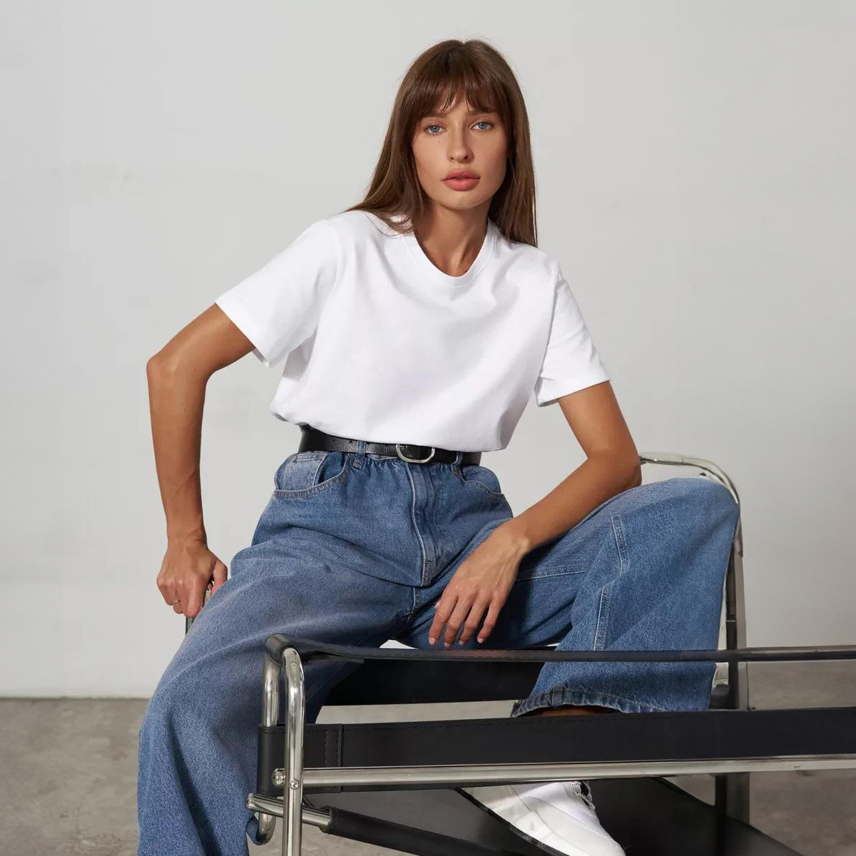 Women's Cotton Crewneck Short-Sleeve T-Shirt